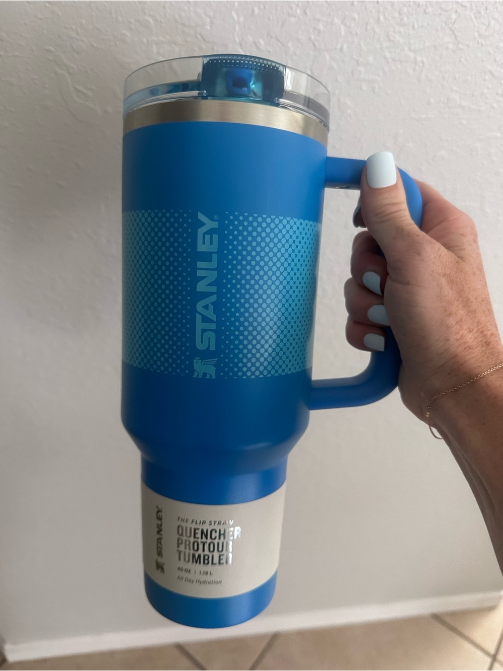 Stanley Blue Quencher ProTour Tumbler with Handle